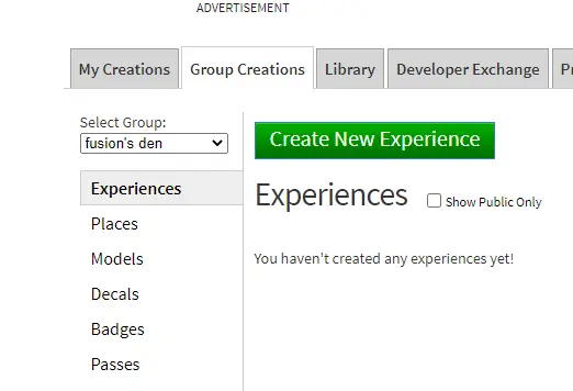 Create Experiences