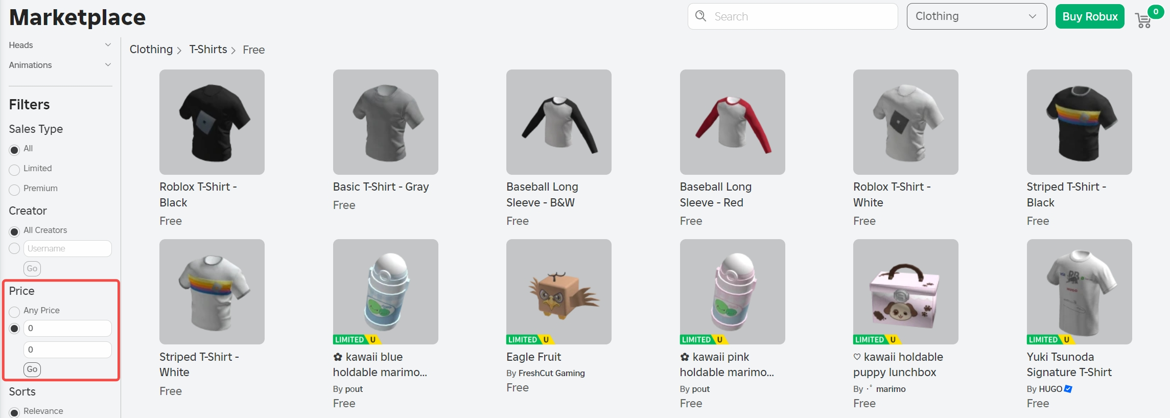 Roblox Clothes for Free